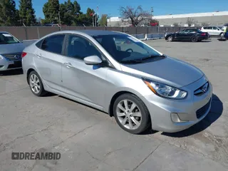 2013 Hyundai Accent GLS with VIN KMHCU4AE2DU429055, listed as a IAAI auction lot 41869804 with 126,094 mi miles. Bid and sale history available at carsss.com. Image 1.