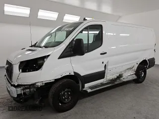 2023 Ford Transit Cargo with VIN 1FTBR1Y86PKB40356, listed as a Copart auction lot 45669345 with 12,890 mi miles and Salvage Title. Bid and sale history available at carsss.com. Image 1.