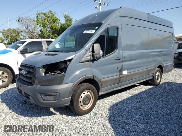 2020 Ford Transit Cargo with VIN 1FTBR3X83LKA72217, listed as a Copart auction lot 51343525 with 70,725 mi miles and Salvage Title. Bid and sale history available at carsss.com. Image 1.