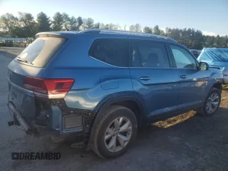 2019 Volkswagen Atlas S with VIN 1V2GR2CA5KC606074, listed as a Copart auction lot 75398024 with 51,694 mi miles and Salvage title. Bid and sale history available at DreamBid. Image 3.