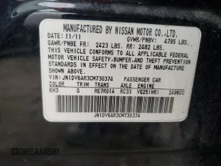 2012 Infiniti G25 x with VIN JN1DV6AR3CM730374, listed as a Copart auction lot 80447524 with 173,462 mi miles and Salvage Title. Bid and sale history available at carsss.com. Image 13.