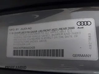 2019 Audi S5 Sportback Prestige z VIN WAUC4CF58KA022425, wystawiony jako IAAI lot #41691161 z przebiegiem 95 997 mil mil oraz . Historia ofert i sprzedaży dostępna na DreamBid. Obrazek 9.