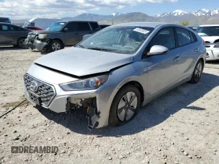 2020 Hyundai Ioniq Blue with VIN KMHC65LC3LU186284, listed as a Copart auction lot 54850005 with 39,907 mi miles and Salvage title. Bid and sale history available at DreamBid. Image 1.