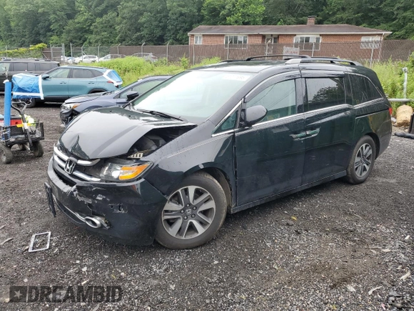 2016 Honda Odyssey Touring Elite with VIN 5FNRL5H90GB061827, listed as a Copart auction lot 61271695 with Not provided miles and Salvage title. Bid and sale history available at DreamBid. Image 1.