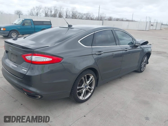 2015 Ford Fusion Titanium with VIN 3FA6P0K95FR181919, listed as a IAAI auction lot 41744443 with 127,572 mi miles. Bid and sale history available at carsss.com. Image 4.