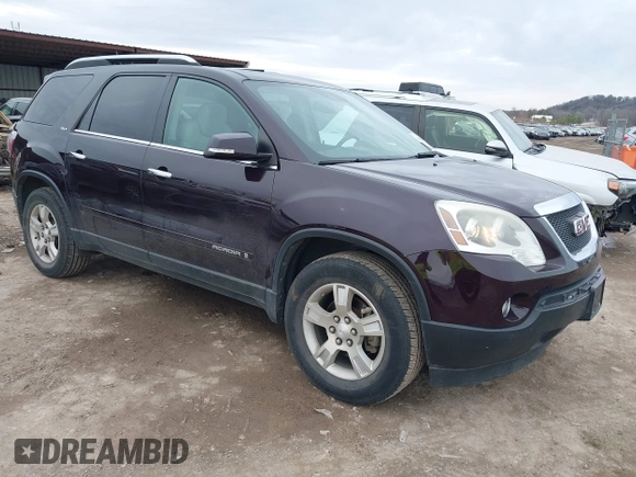2008 GMC Acadia SLT2 with VIN 1GKER33778J260475, listed as a IAAI auction lot 41585569 with 202,438 mi miles. Bid and sale history available at carsss.com. Image 1.
