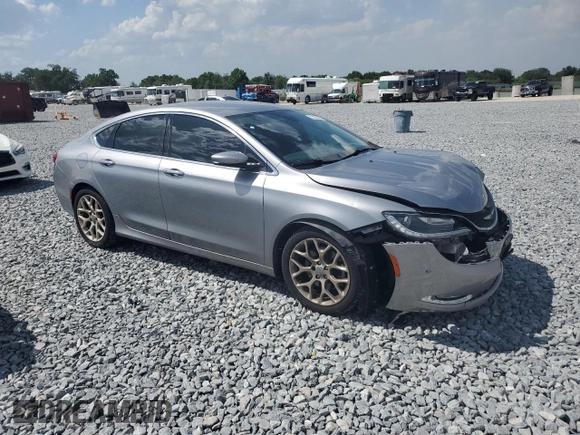 2015 Chrysler 200 C with VIN 1C3CCCEG4FN523839, listed as a Copart auction lot 51481695 with 96,694 mi miles and Salvage Title. Bid and sale history available at carsss.com. Image 4.