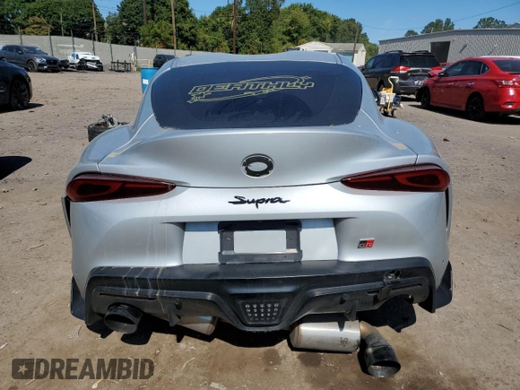 2020 Toyota GR Supra 3.0 with VIN WZ1DB4C08LW031739, listed as a Copart auction lot 71182044 with 0 mi miles and Salvage Title. Bid and sale history available at carsss.com. Image 6.
