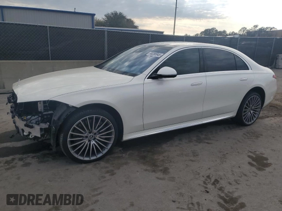 2023 Mercedes-Benz S-Class S 580 with VIN W1K6G7GB8PA201712, listed as a Copart auction lot 88288945 with 0 mi miles and Salvage Title. Bid and sale history available at carsss.com. Image 1.