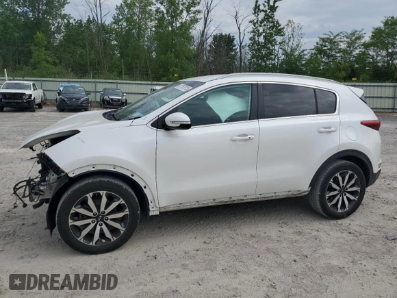 2018 Kia Sportage EX z VIN KNDPN3AC9J7310179, wystawiony jako Copart lot #61767815 z przebiegiem 77 541 mil mil oraz Szkoda całkowita • Salvage title. Historia ofert i sprzedaży dostępna na DreamBid. Obrazek 1.