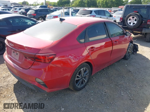 2022 Kia Forte LXS with VIN 3KPF24AD0NE462828, listed as a IAAI auction lot 42019108 with 25,536 mi miles and . Bid and sale history available at DreamBid. Image 4.
