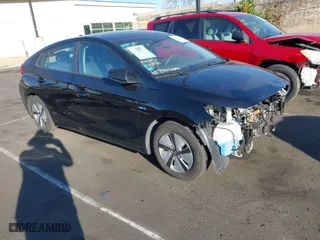 2019 Hyundai Ioniq Hybrid Blue with VIN KMHC65LC7KU111411, listed as a IAAI auction lot 41631240 with NaN miles. Bid and sale history available at carsss.com. Image 1.