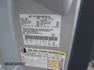2014 Ford F-150 XL with VIN 1FTFW1CF6EKF37157, listed as a IAAI auction lot 42108544 with Not provided miles and . Bid and sale history available at DreamBid. Image 9.
