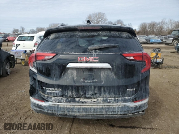 2020 GMC Terrain SLT with VIN 3GKALVEV5LL265232, listed as a Copart auction lot 46223335 with 94,704 mi miles and Salvage title. Bid and sale history available at DreamBid. Image 6.