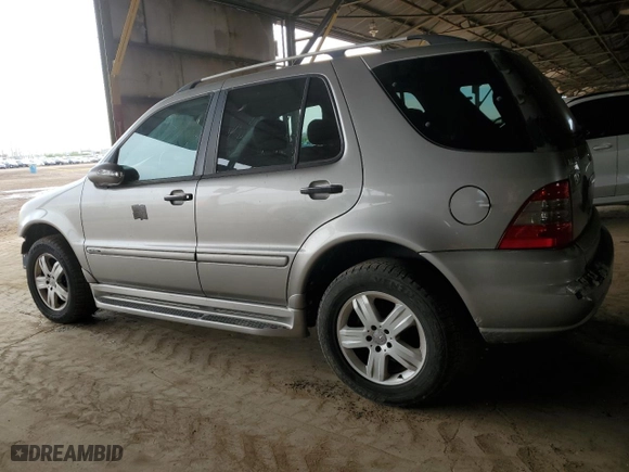 2005 Mercedes-Benz M-Class 3.7L with VIN 4JGAB57E25A527998, listed as a Copart auction lot 52515755 with 97,764 mi miles and Clean Title. Bid and sale history available at carsss.com. Image 2.