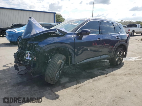 2025 Nissan Rogue SL with VIN JN8BT3CA5SW000117, listed as a Copart auction lot 52555965 with 6,216 mi miles and Non Repairable. Bid and sale history available at carsss.com. Image 1.