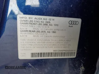 2014 Audi Q5 Premium Plus z VIN WA1CMAFP8EA093616, wystawiony jako Copart lot #47926925 z przebiegiem 64 739 mil mil oraz Szkoda całkowita • Salvage title. Historia ofert i sprzedaży dostępna na DreamBid. Obrazek 13.