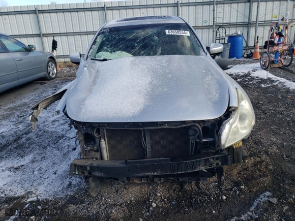2011 Infiniti G25 Sedan x with VIN JN1DV6AR2BM451805, listed as a Copart auction lot 83650534 with 0 mi miles and Salvage Title. Bid and sale history available at carsss.com. Image 5.