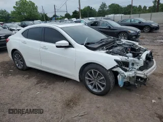 2020 Acura TLX with VIN 19UUB1F39LA003806, listed as a Copart auction lot 59588425 with 131,997 mi miles and Salvage title. Bid and sale history available at DreamBid. Image 4.