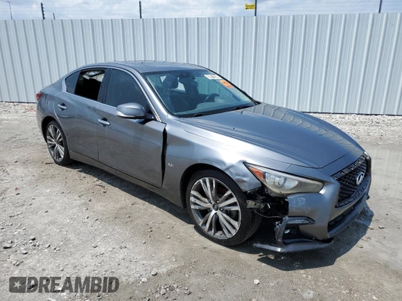 2019 Infiniti Q50 Luxe z VIN JN1EV7AR7KM592198, wystawiony jako Copart lot #59675934 z przebiegiem 97 104 mil mil oraz Czysty tytuł • Clean title. Historia ofert i sprzedaży dostępna na DreamBid. Obrazek 4.