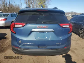 2024 GMC Terrain SLE with VIN 3GKALTEG8RL384990, listed as a Copart auction lot 52880765 with 5,621 mi miles and Salvage Title. Bid and sale history available at DreamBid. Image 6.