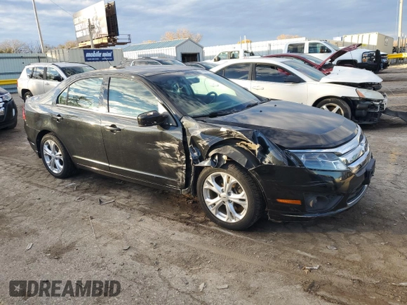 2012 Ford Fusion SE with VIN 3FAHP0HA4CR205519, listed as a Copart auction lot 47305505 with 49,627 mi miles and Salvage Title. Bid and sale history available at carsss.com. Image 4.