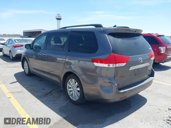 2012 Toyota Sienna XLE AAS with VIN 5TDYK3DCXCS251984, listed as a IAAI auction lot 42235046 with 126,404 mi miles and . Bid and sale history available at DreamBid. Image 3.