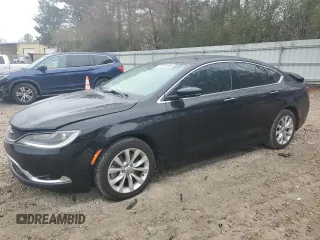 2015 Chrysler 200 C with VIN 1C3CCCCGXFN646404, listed as a Copart auction lot 47727885 with 120,964 mi miles and Salvage Title. Bid and sale history available at carsss.com. Image 1.
