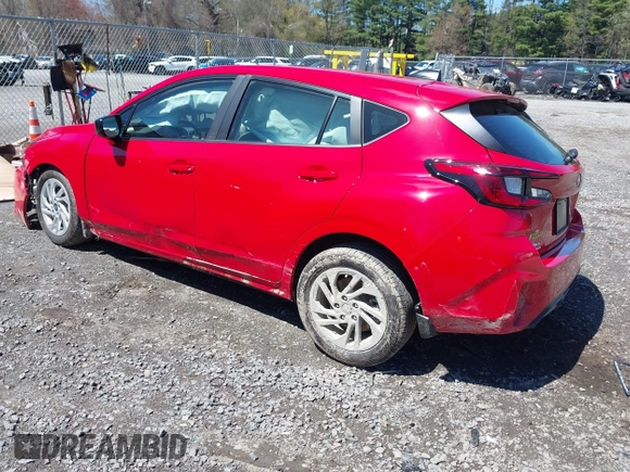 2024 Subaru Impreza with VIN JF1GUABC9R8873735, listed as a IAAI auction lot 42147090 with 2,460 mi miles and . Bid and sale history available at DreamBid. Image 3.