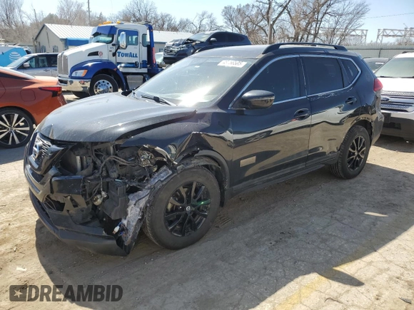 2017 Nissan Rogue SL with VIN 5N1AT2MV4HC758023, listed as a Copart auction lot 48756585 with 176,000 mi miles and Salvage Title. Bid and sale history available at carsss.com. Image 1.