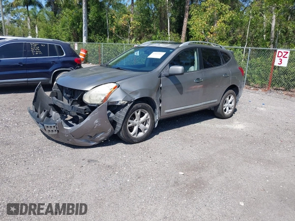 2011 Nissan Rogue SV with VIN JN8AS5MT1BW167276, listed as a IAAI auction lot 41805802 with 105,287 mi miles. Bid and sale history available at carsss.com. Image 2.