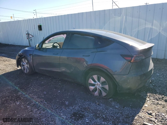 2023 Tesla Model Y Long Range with VIN 7SAYGDEE0PF684251, listed as a Copart auction lot 49074725 with 0 mi miles and Salvage Title. Bid and sale history available at carsss.com. Image 2.