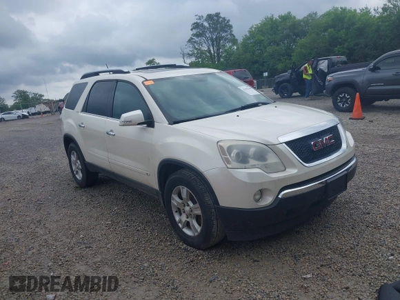 2009 GMC Acadia SLT2 with VIN 1GKEV33D69J208693, listed as a IAAI auction lot 42502300 with Not provided miles and . Bid and sale history available at DreamBid. Image 1.
