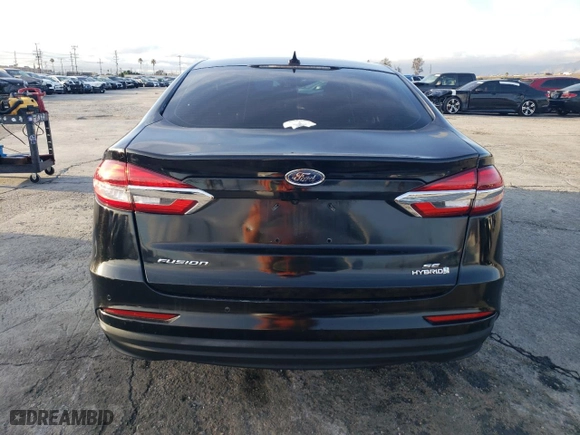 2019 Ford Fusion Hybrid SE with VIN 3FA6P0LU2KR236825, listed as a Copart auction lot 44647785 with 185,406 mi miles and Salvage Title. Bid and sale history available at carsss.com. Image 6.