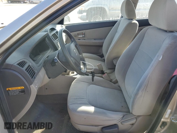 2008 Kia Spectra EX with VIN KNAFE121985568301, listed as a Copart auction lot 74066674 with 91,240 mi miles and Salvage Title. Bid and sale history available at carsss.com. Image 7.
