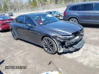 2021 Lexus IS 350 F Sport z VIN JTHGZ1E2XM5022762, wystawiony jako IAAI lot #41974884 z przebiegiem 41 381 mil mil oraz . Historia ofert i sprzedaży dostępna na DreamBid. Obrazek 1.