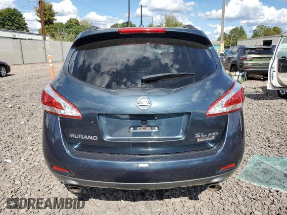 2012 Nissan Murano SL with VIN JN8AZ1MW1CW200695, listed as a Copart auction lot 71716334 with 170,638 mi miles and Salvage Title. Bid and sale history available at carsss.com. Image 6.