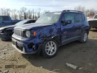 2019 Jeep Renegade Limited with VIN ZACNJBB15KPK66239, listed as a Copart auction lot 43175785 with 55,500 mi miles and Salvage title. Bid and sale history available at DreamBid. Image 1.