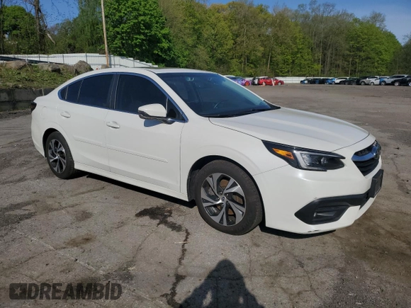 2021 Subaru Legacy Premium with VIN 4S3BWAF6XM3020107, listed as a Copart auction lot 51219395 with 32,873 mi miles and Salvage title. Bid and sale history available at DreamBid. Image 4.