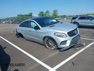 2016 Mercedes-Benz GLE 450 AMG with VIN 4JGED6EB3GA010626, listed as a IAAI auction lot 42552518 with 151,622 mi miles and . Bid and sale history available at DreamBid. Image 1.