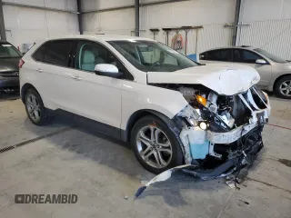 2017 Ford Edge Titanium with VIN 2FMPK4K97HBB68526, listed as a Copart auction lot 52553075 with 37,029 mi miles and Salvage Title. Bid and sale history available at carsss.com. Image 4.