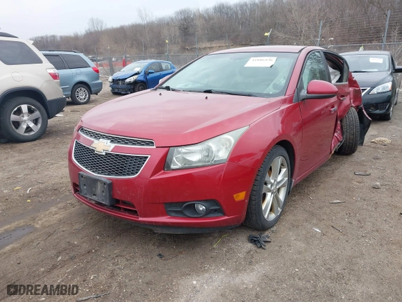 2011 Chevrolet Cruze LTZ with VIN 1G1PH5S91B7113281, listed as a IAAI auction lot 41886936 with 228,725 mi miles. Bid and sale history available at carsss.com. Image 2.