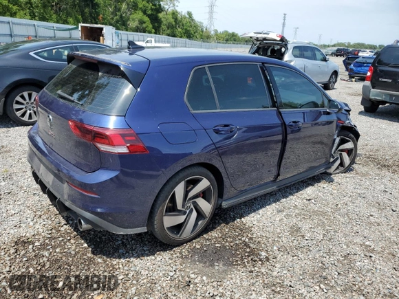 2022 Volkswagen Golf GTI S with VIN WVWG87CD7NW163201, listed as a Copart auction lot 54029304 with 17,967 mi miles and Salvage Title. Bid and sale history available at carsss.com. Image 3.