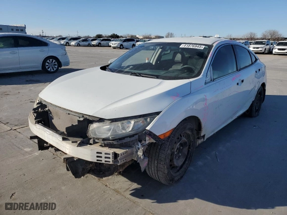 2017 Honda Civic Sedan LX with VIN 19XFC2F53HE002862, listed as a Copart auction lot 41876945 with 165,241 mi miles and Salvage Title. Bid and sale history available at carsss.com. Image 1.