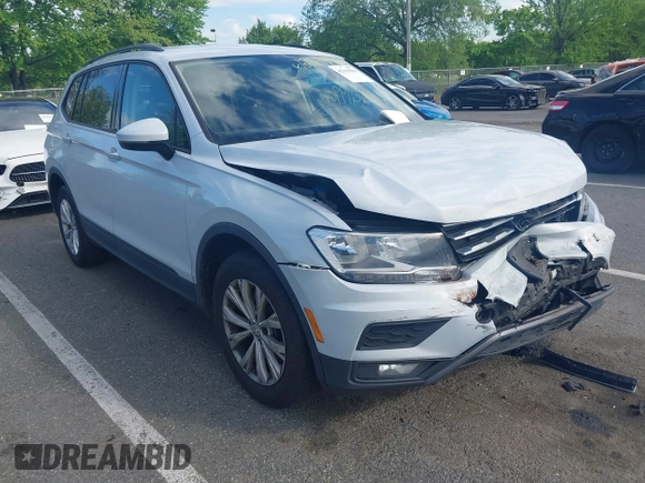 2018 Volkswagen Tiguan S with VIN 3VV0B7AX5JM025815, listed as a IAAI auction lot 42219906 with 168,122 mi miles and . Bid and sale history available at DreamBid. Image 1.