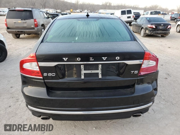 2016 Volvo S80 T5 Drive-E with VIN YV140MAK2G1197244, listed as a Copart auction lot 48827245 with 114,611 mi miles and Salvage Title. Bid and sale history available at carsss.com. Image 6.