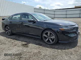 2024 Honda Accord Sport с VIN 1HGCY2F57RA024888, выставлен на аукционе Copart как лот 61233545 с пробегом 20 505 миль миль и Списание • Salvage title. История ставок и продаж доступна на DreamBid. Изображение 4.