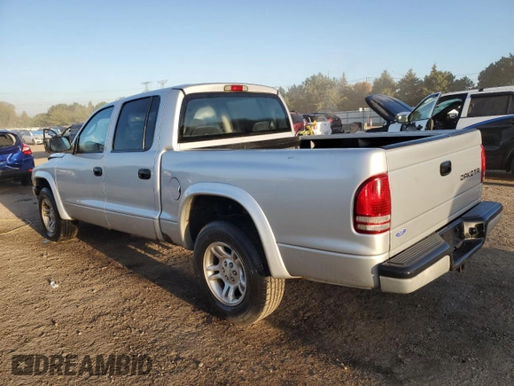 2004 Dodge Dakota Sport with VIN 1D7HL38N24S634602, listed as a Copart auction lot 74386034 with 158,855 mi miles and Salvage Title. Bid and sale history available at carsss.com. Image 2.