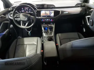 2024 Audi Q3 S line Premium Plus with VIN WA1EEDF37R1055403, listed as a Copart auction lot 60666185 with 6,982 mi miles and Salvage title. Bid and sale history available at DreamBid. Image 8.