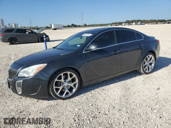2016 Buick Regal GS with VIN 2G4GU5GX9G9108678, listed as a Copart auction lot 80263184 with 124,256 mi miles and Salvage Title. Bid and sale history available at carsss.com. Image 1.